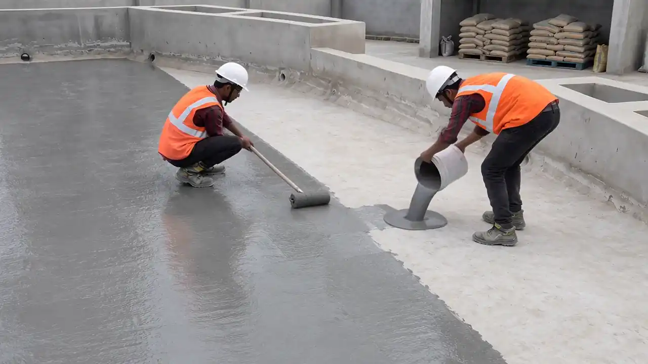 RDC-20 drain cell being installed on a podium deck